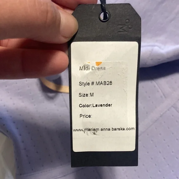 Mariam Anna Barska Lavender Athletic Dress - Picture 8 of 8